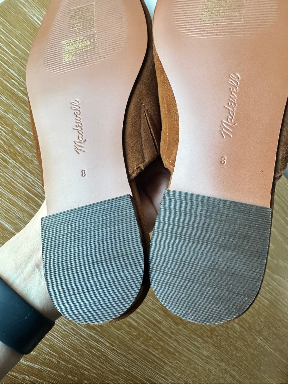 NIB! MADEWELL Women’s Mylie Glove Mule in Glazed Walnut Suede - Mint Condition! - Picture 9 of 14